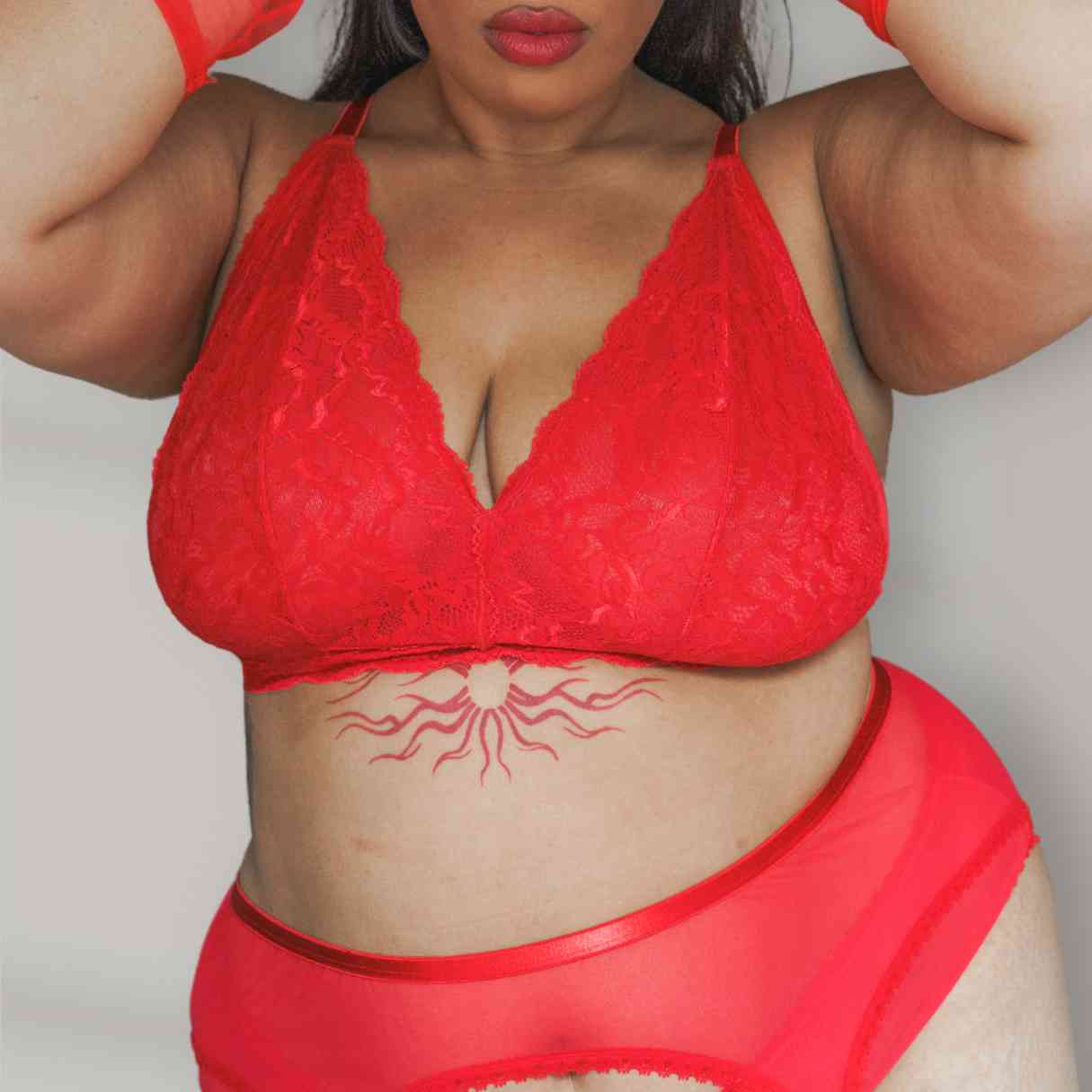 Lacey Everyday Wireless Bra in Rose Red - Uye Surana