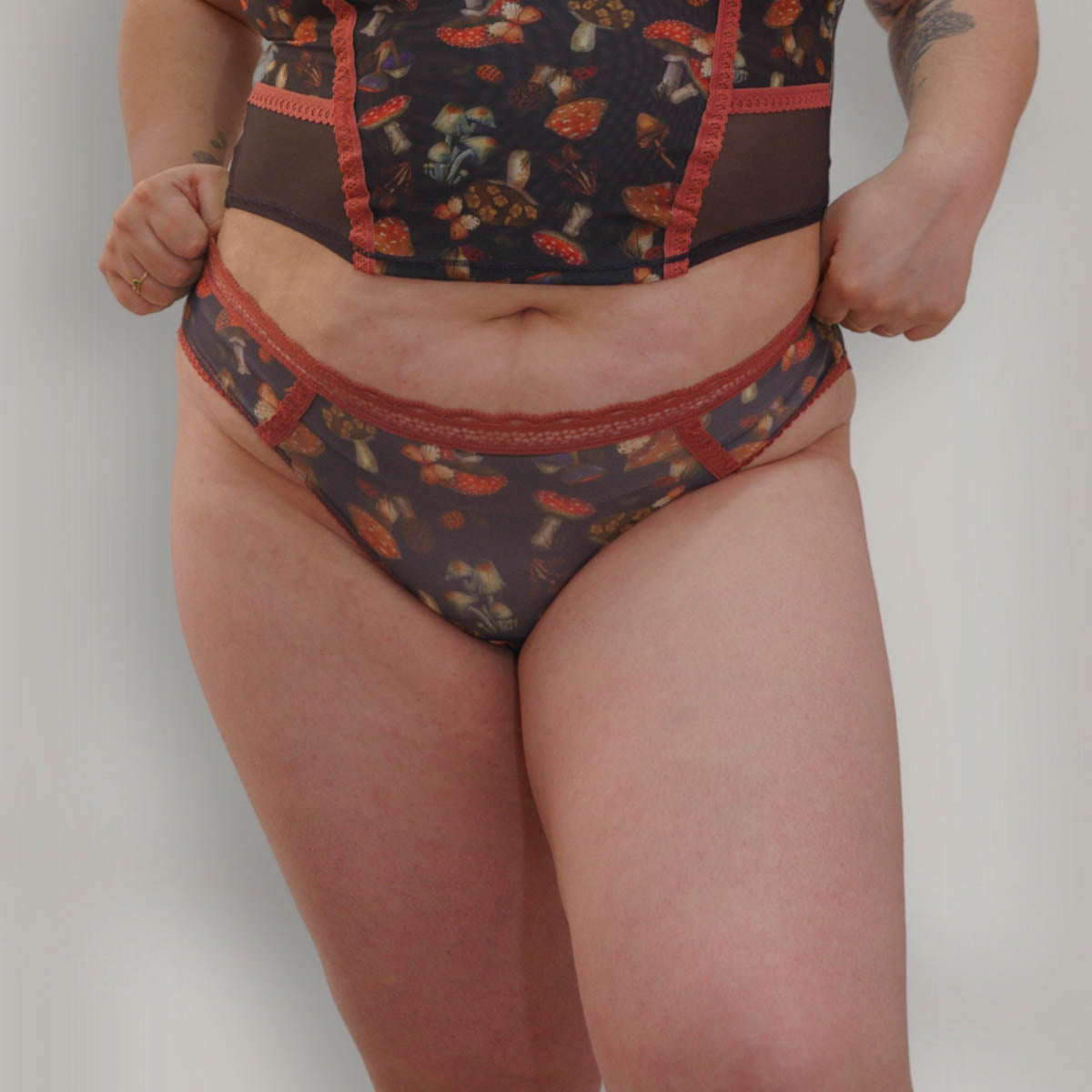 Mystical Mushrooms Printed Bikini - Uye Surana