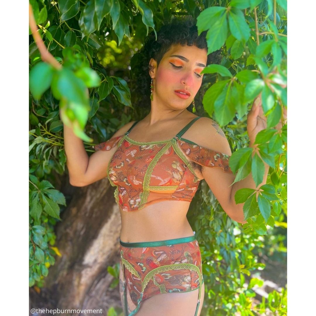 Mushroom Fairy Printed Corset - Uye Surana