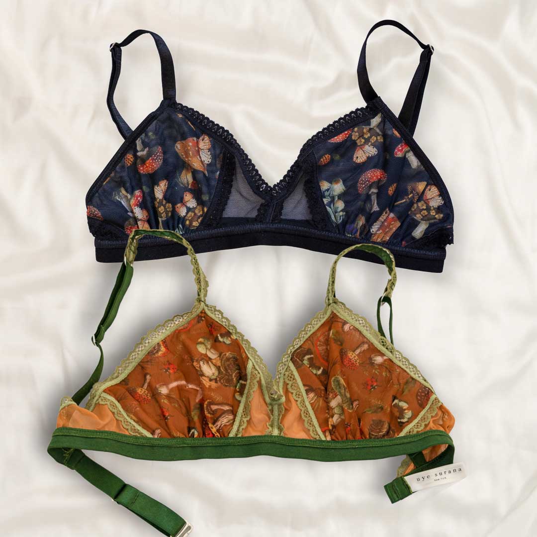 Mushroom Girl Peekaboo Bralette 2-Pack - Uye Surana