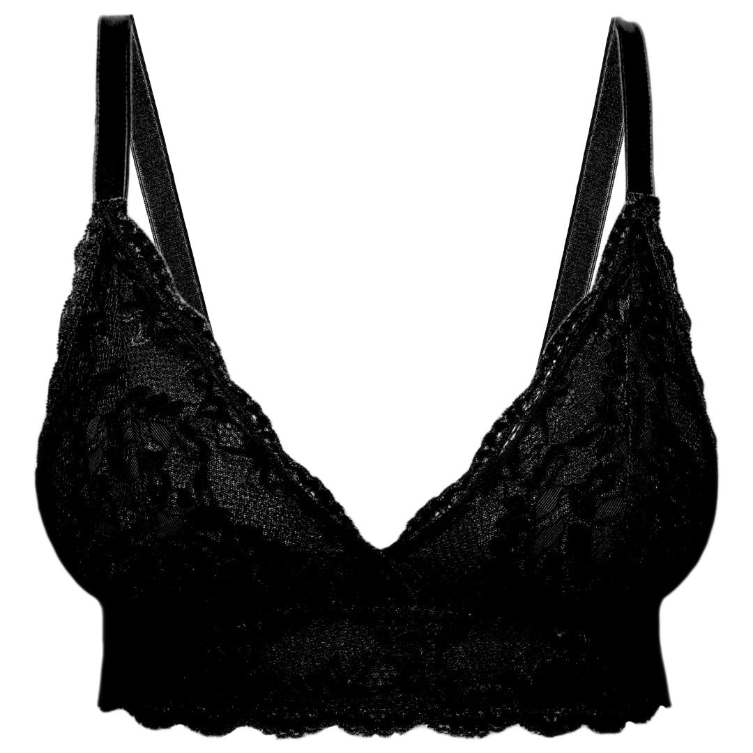 Lacey Everyday Wireless Bra in Black - Uye Surana