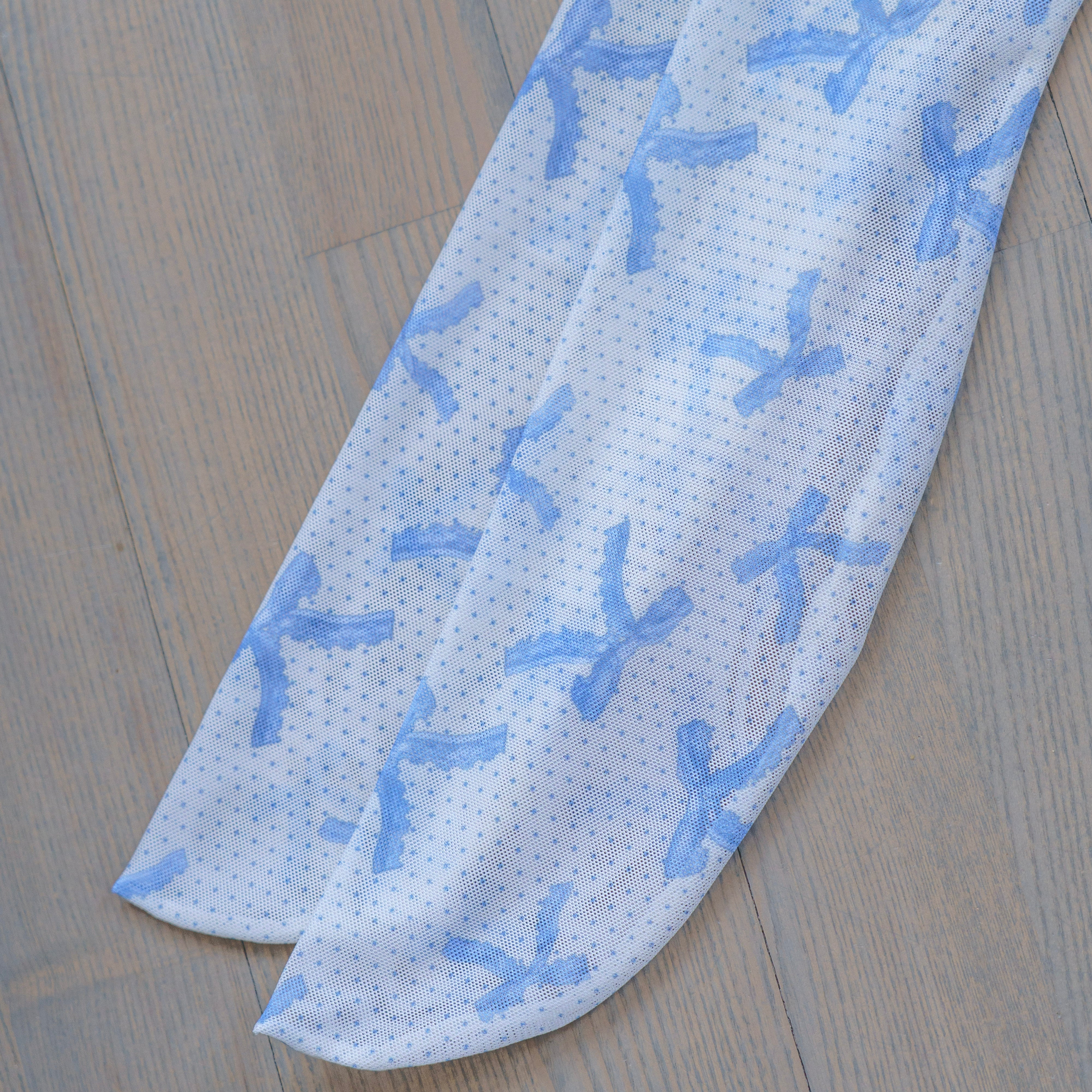 Baby Blue Coquette Bows Stay Up Stockings