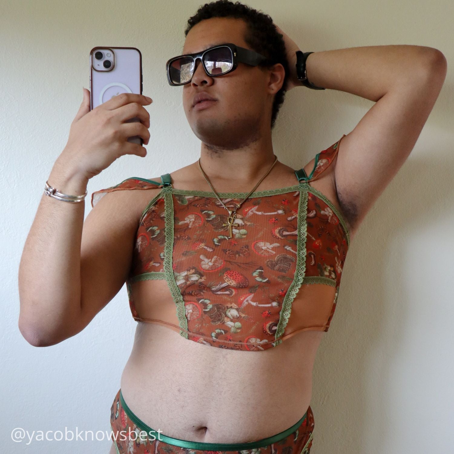 Mushroom Fairy Printed Corset - Uye Surana