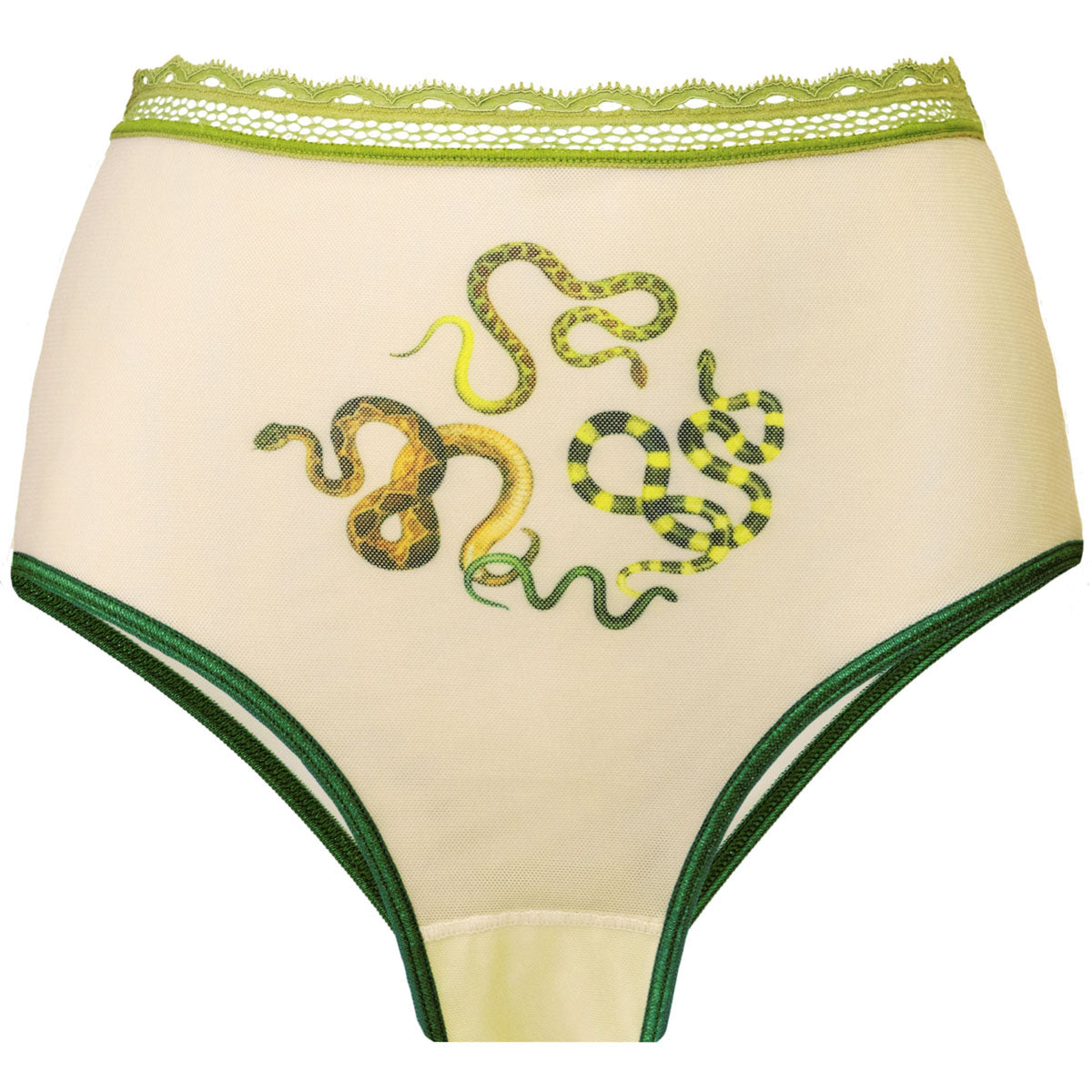 Snakes Print High Waist Undies - Uye Surana