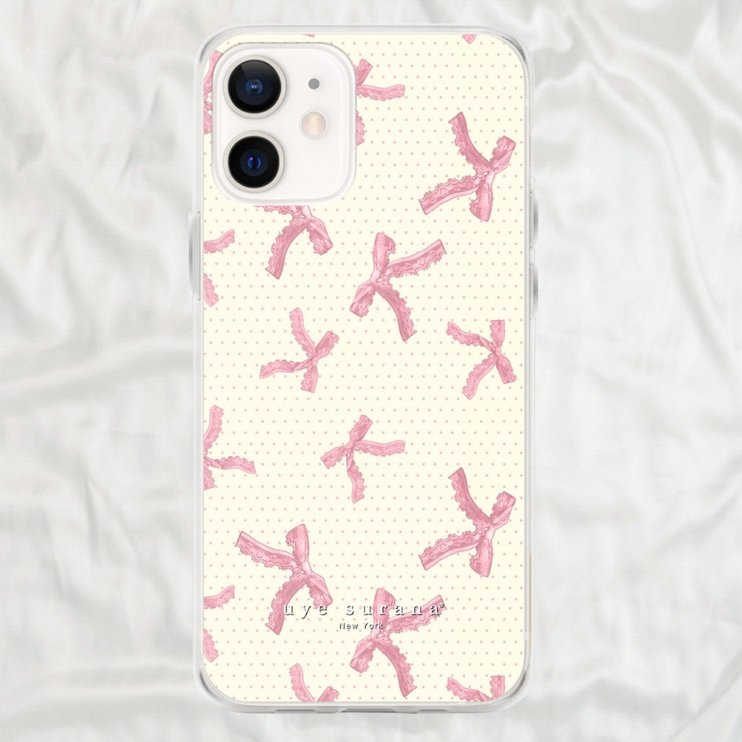 Pink Coquette Bows iPhone Case