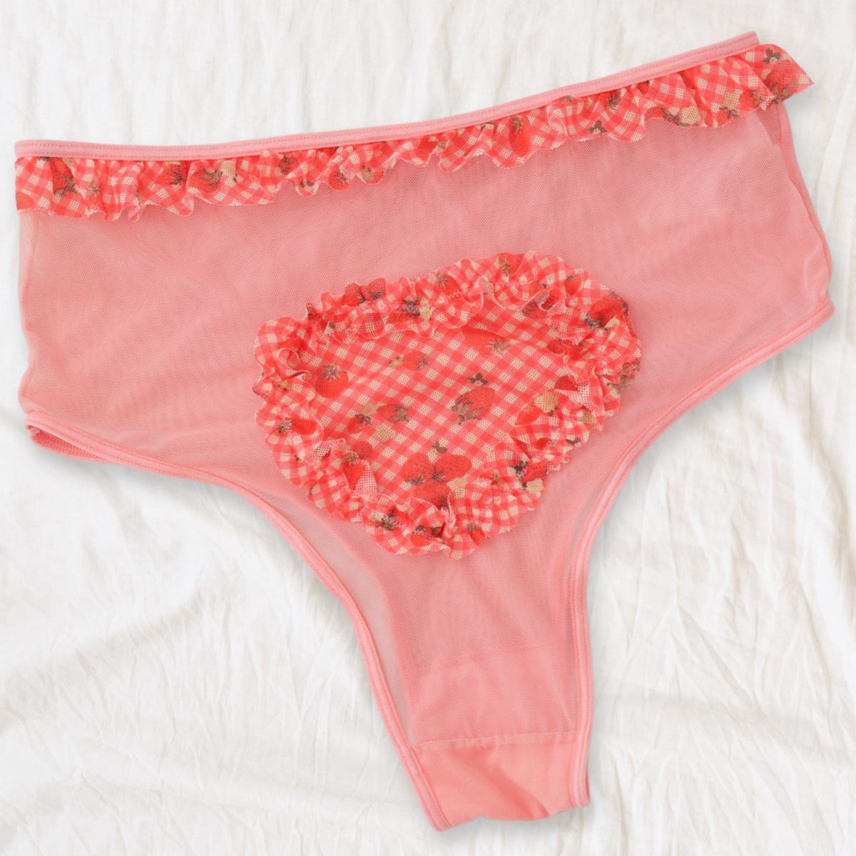 Strawberry Jam Ruffle High Waist Undies - Uye Surana