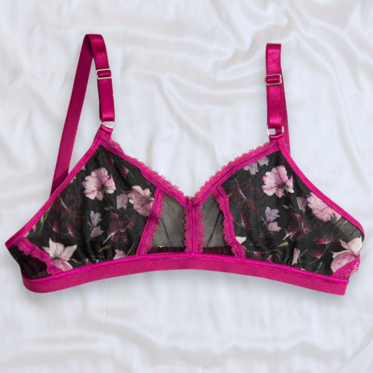Floral Fantasy Peekaboo Bralette XS/S - Uye Surana