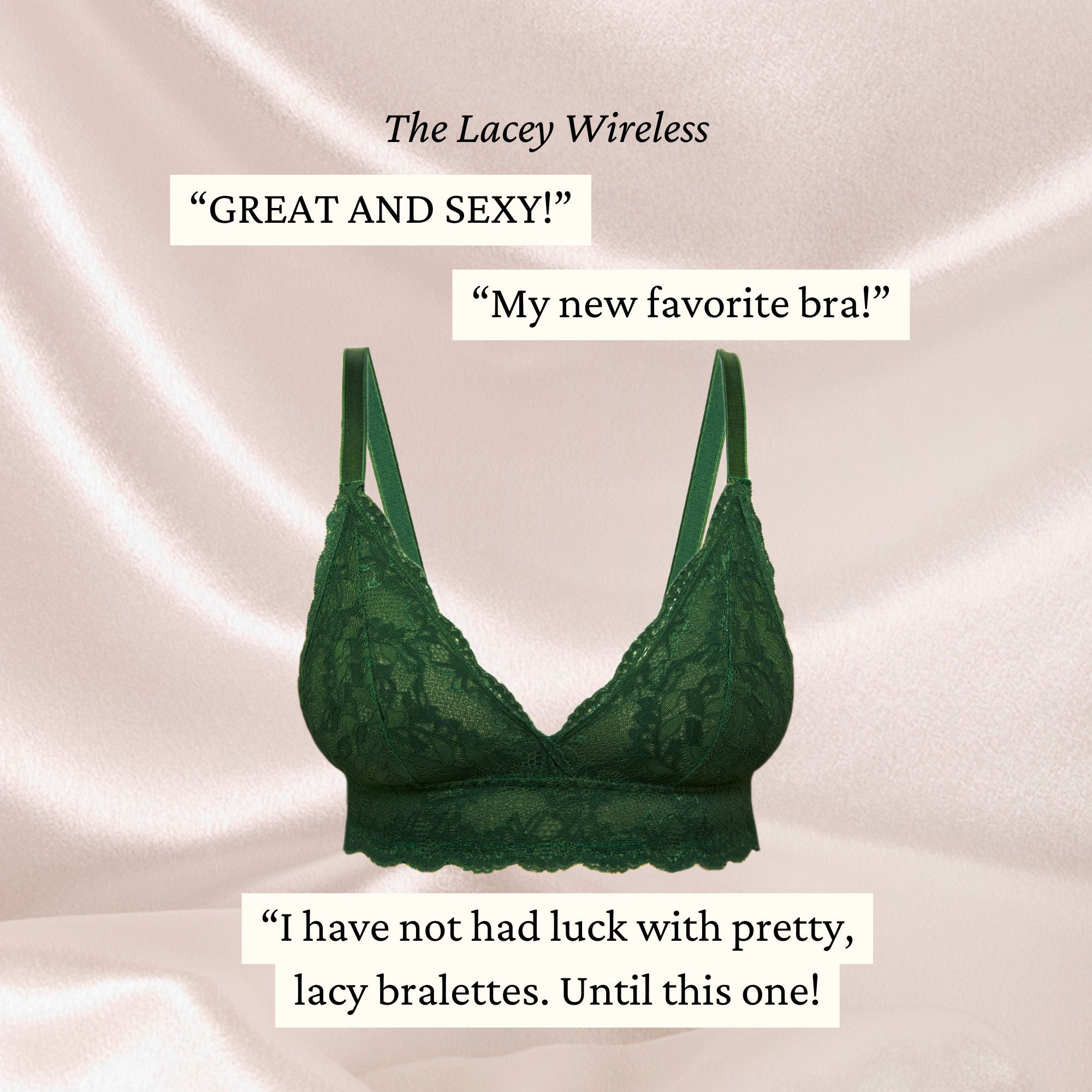Lacey Everyday Wireless Bra in Forest - Uye Surana