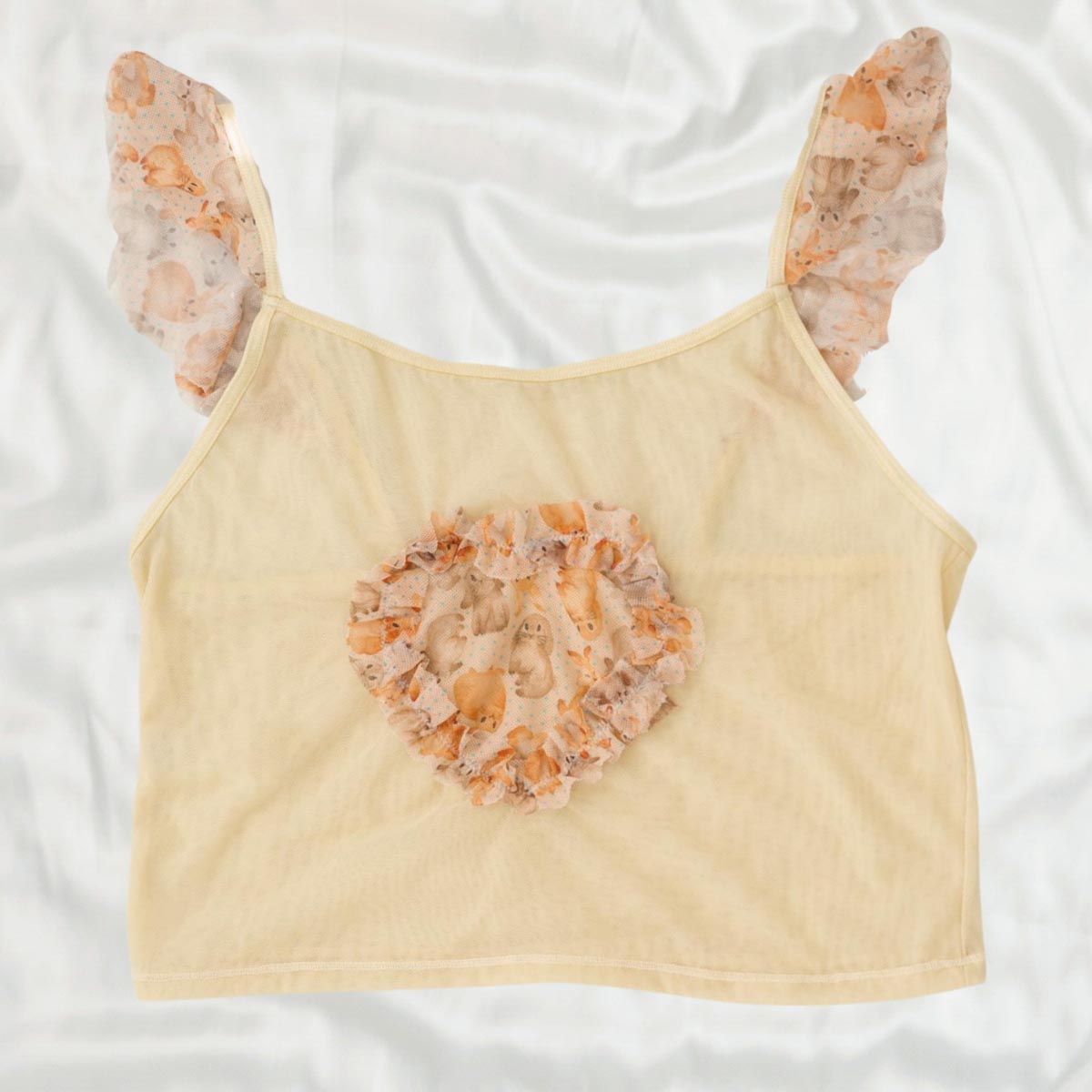 Hunny Bunny Ruffle Crop Cami - Uye Surana