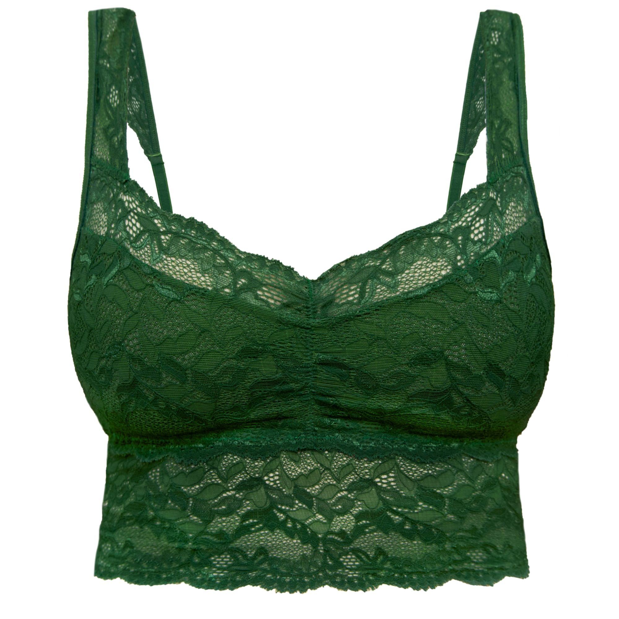Lacey Everyday Crop Cami in Forest - Uye Surana