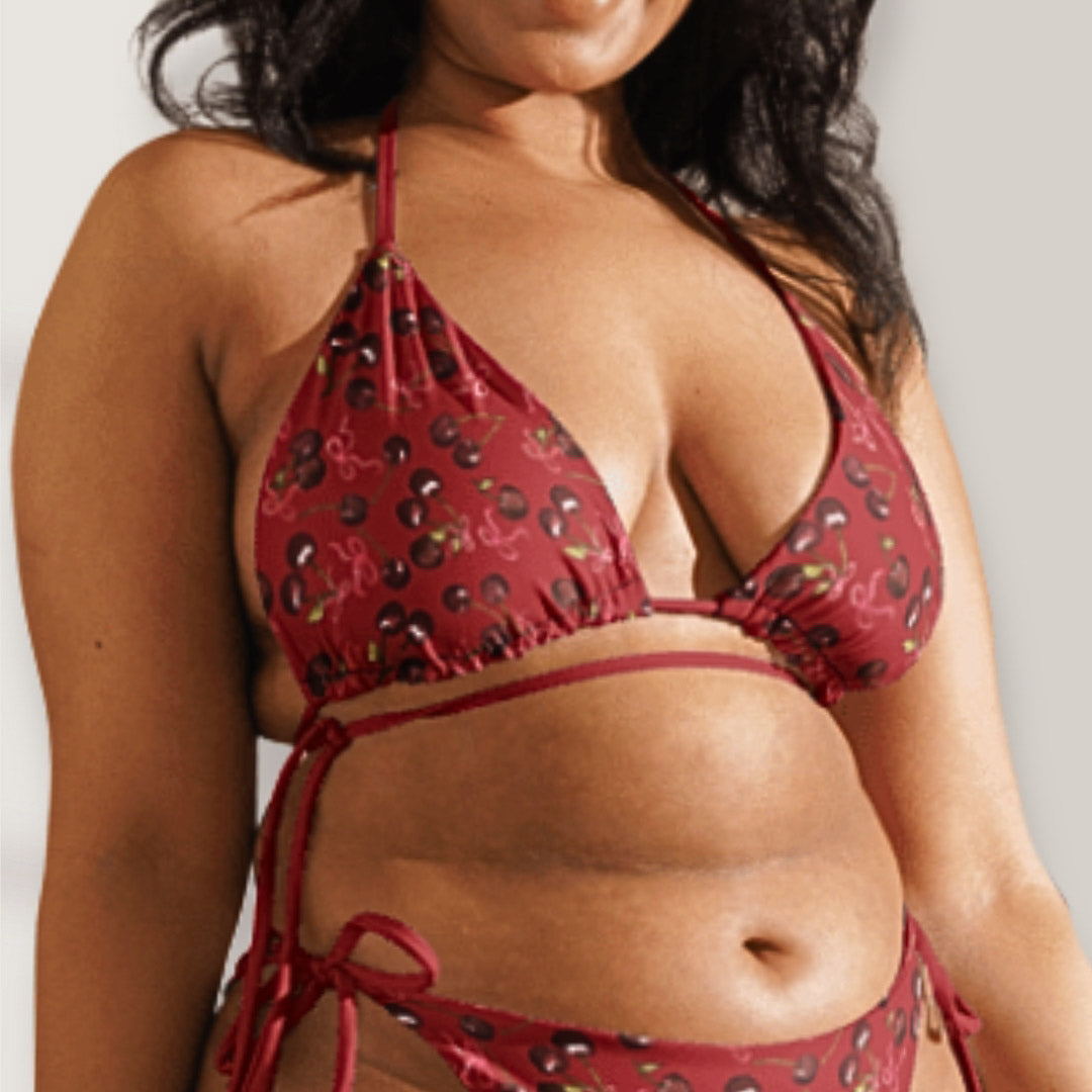 Cherry Rush String Bikini Top