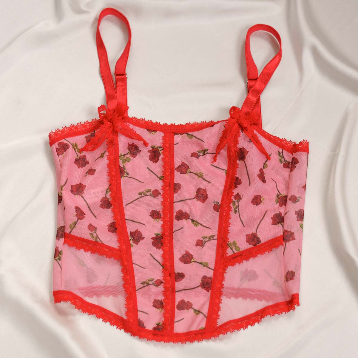 A Dozen Roses Printed Corset - Uye Surana