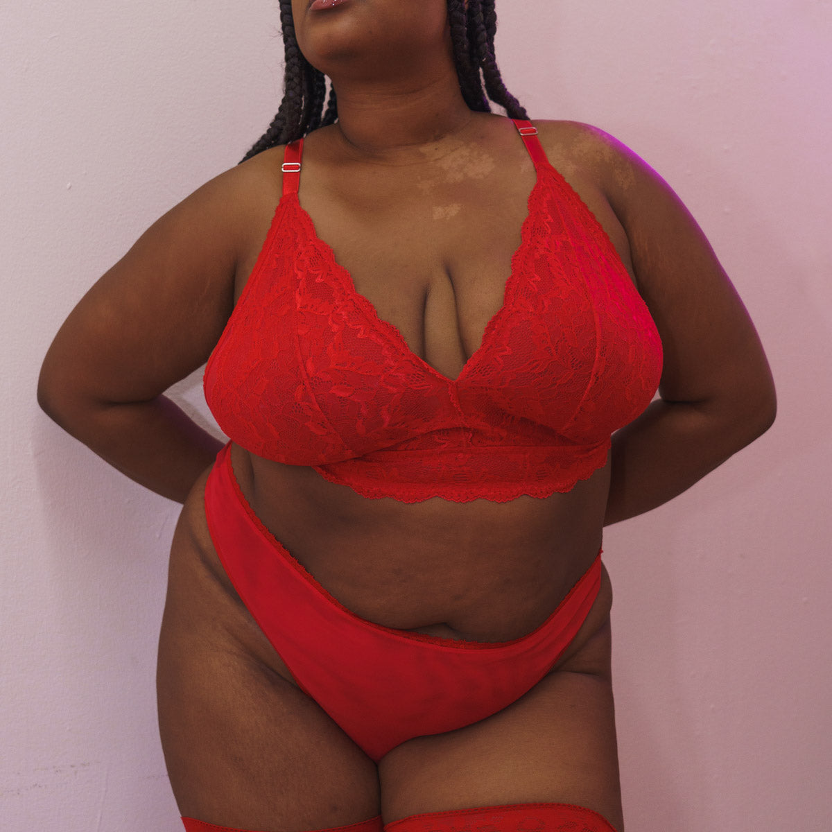 Lacey Everyday Wireless Bra in Rose Red - Uye Surana