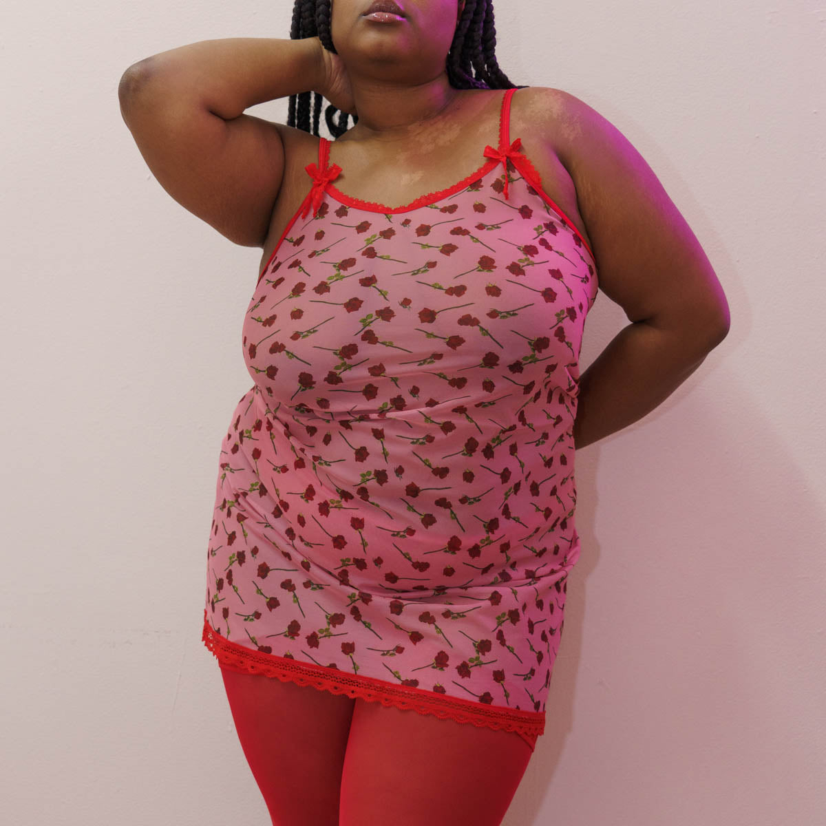 A Dozen Roses Printed Slip Dress - Uye Surana