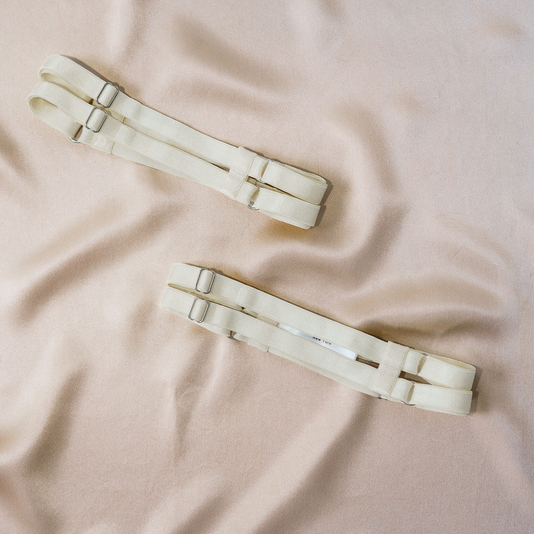 Pearl Strappy Leg Garters - Uye Surana