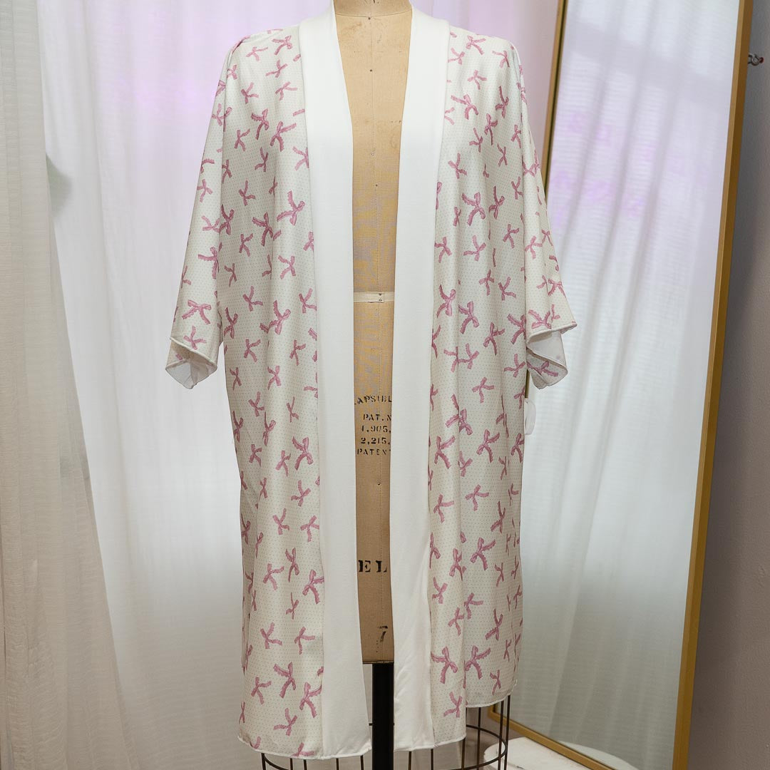 Pink Coquette Bows Kimono S/M - One-of-a-kind