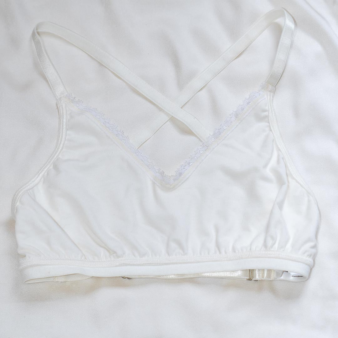 White Cloudsoft Cotton Easy-Fit Bralette M/L