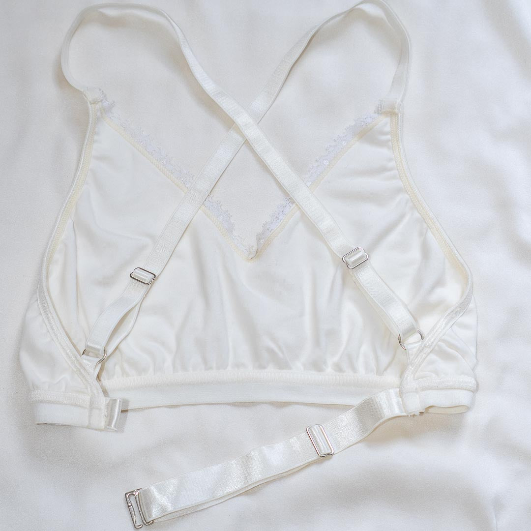 White Cloudsoft Cotton Easy-Fit Bralette M/L