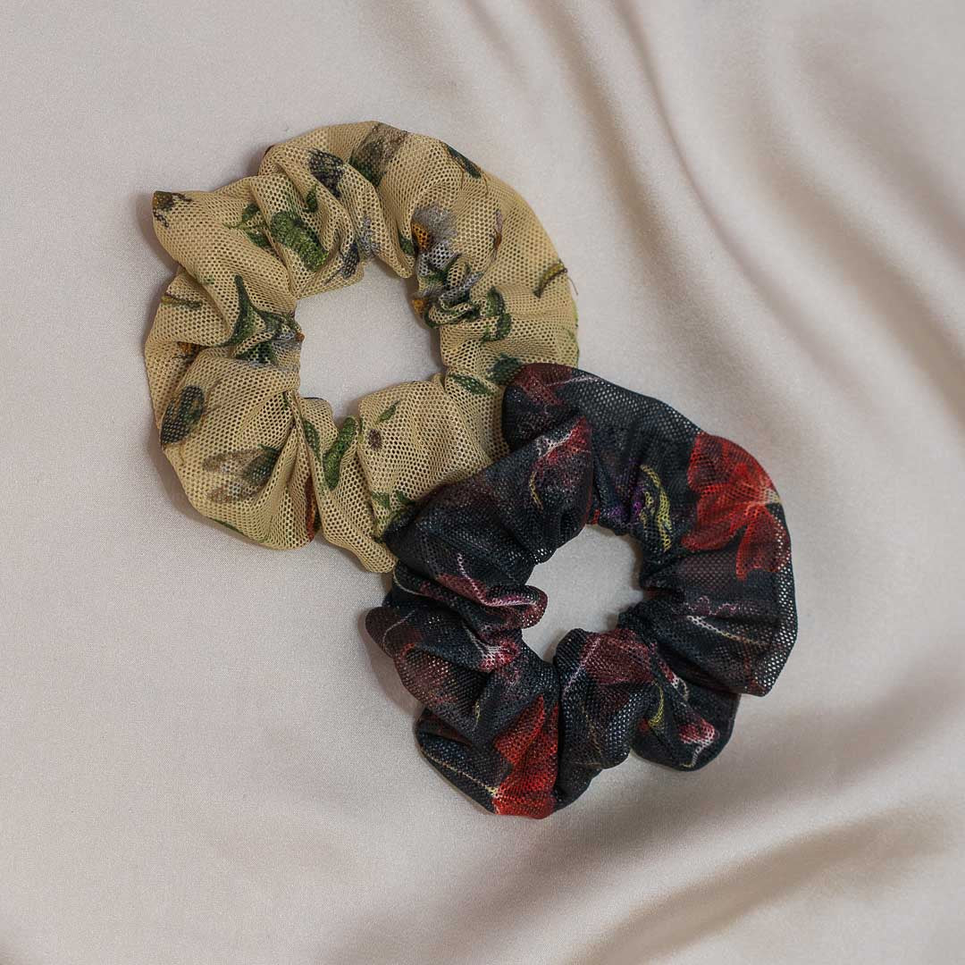 Bugs & Florals Scrunchie 2-Pack