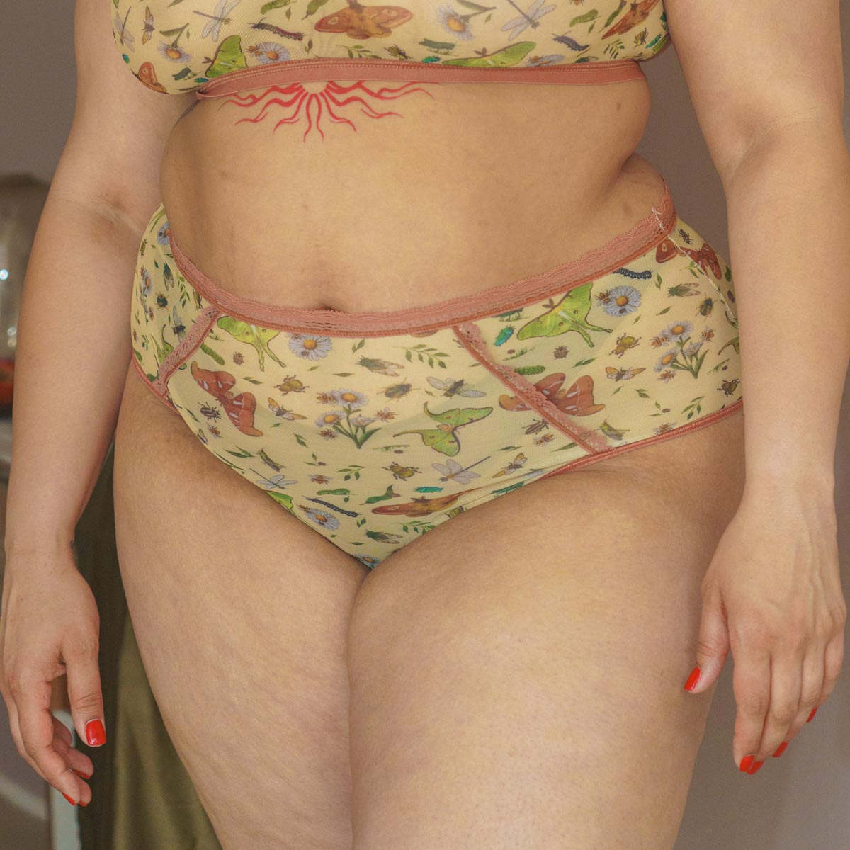 Bugs Printed High Waist Undies - Uye Surana