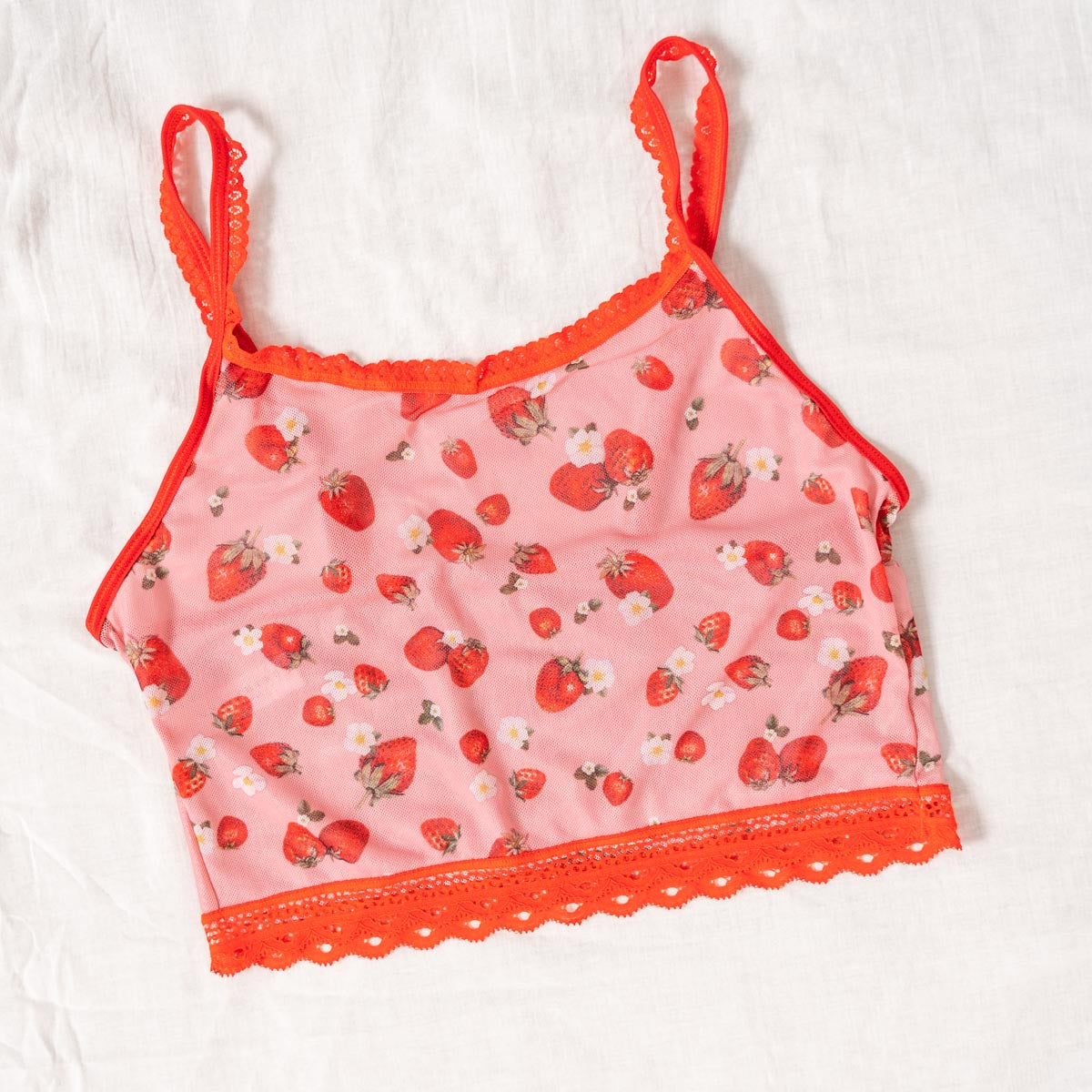 Strawberries & Cream Crop Cami - Uye Surana