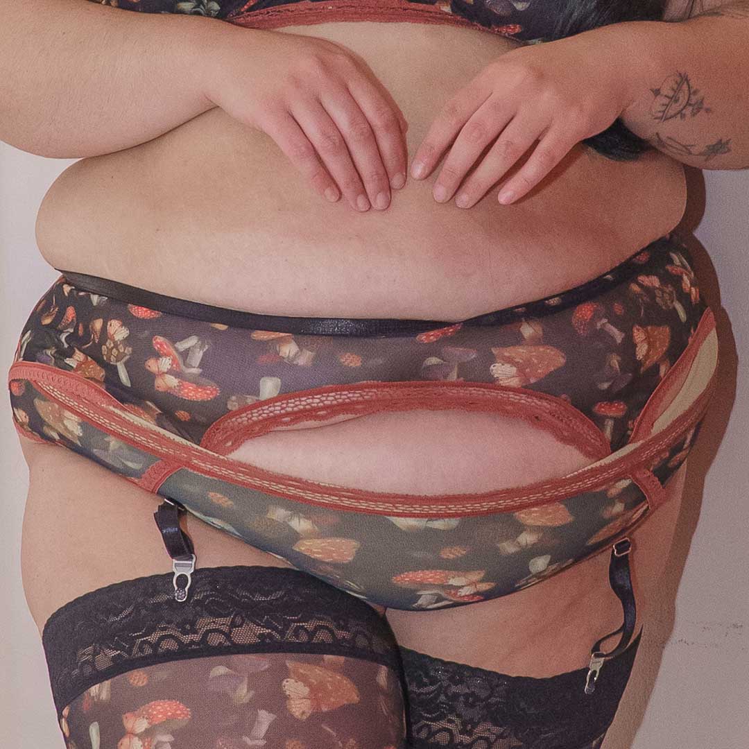 Mystical Mushroom Printed Bikini 4X/5X *fits similar to 2X/3X