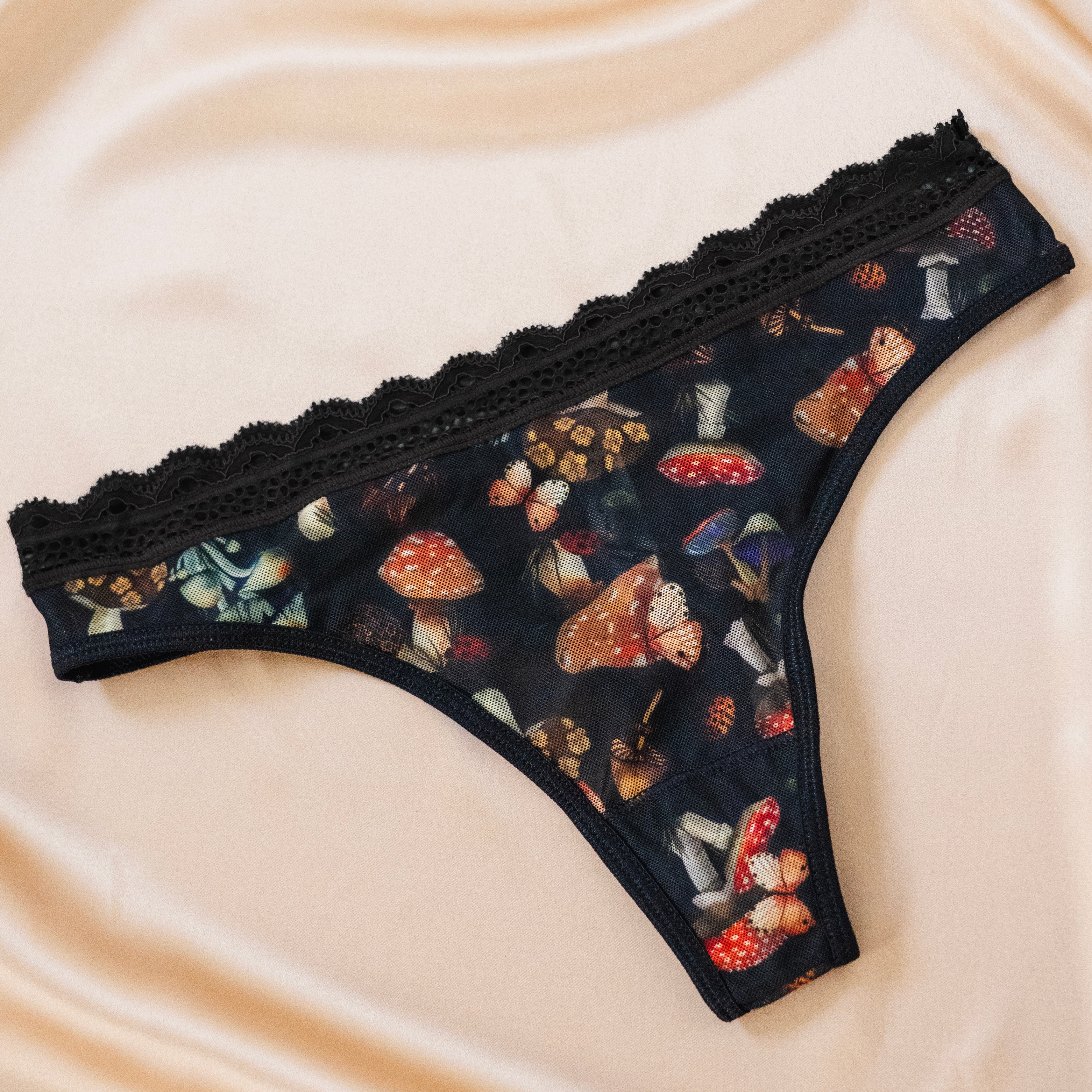 Mystical Mushrooms Thong