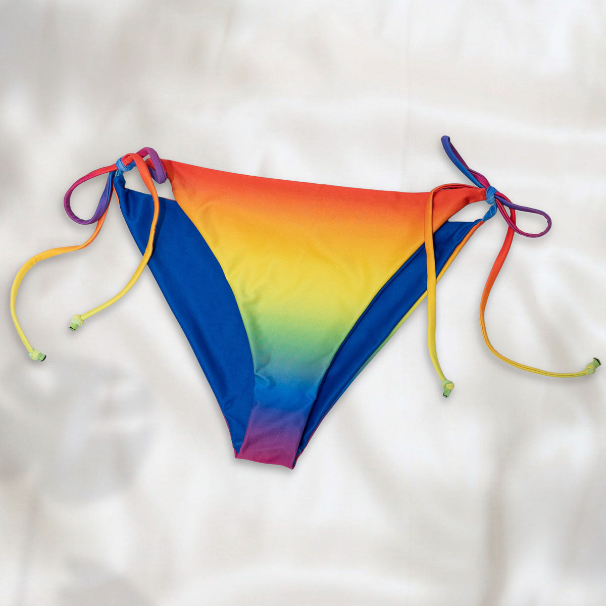 Rainbow Bright String Bikini Bottoms - Uye Surana