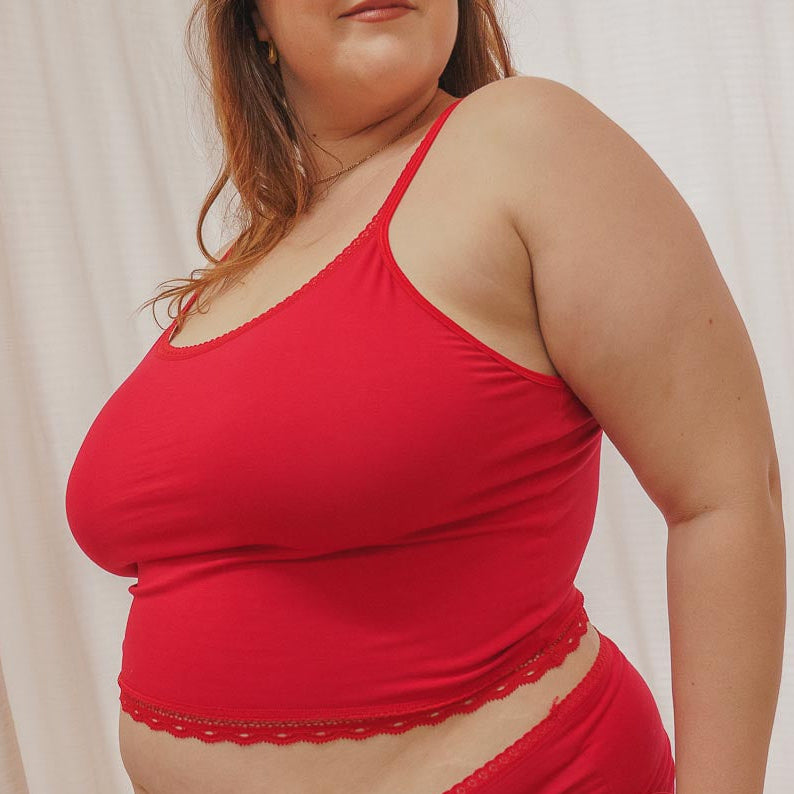 Blueberry Cotton Crop Cami 4X/5X