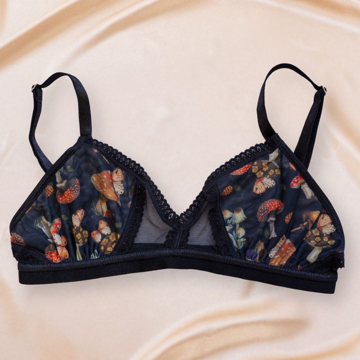 Mystical Mushrooms Peekaboo Bralette