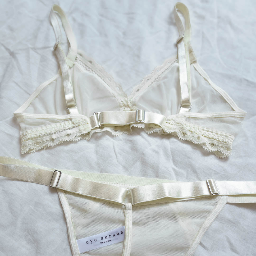 Pearl Sheerly Mesh Lingerie Set