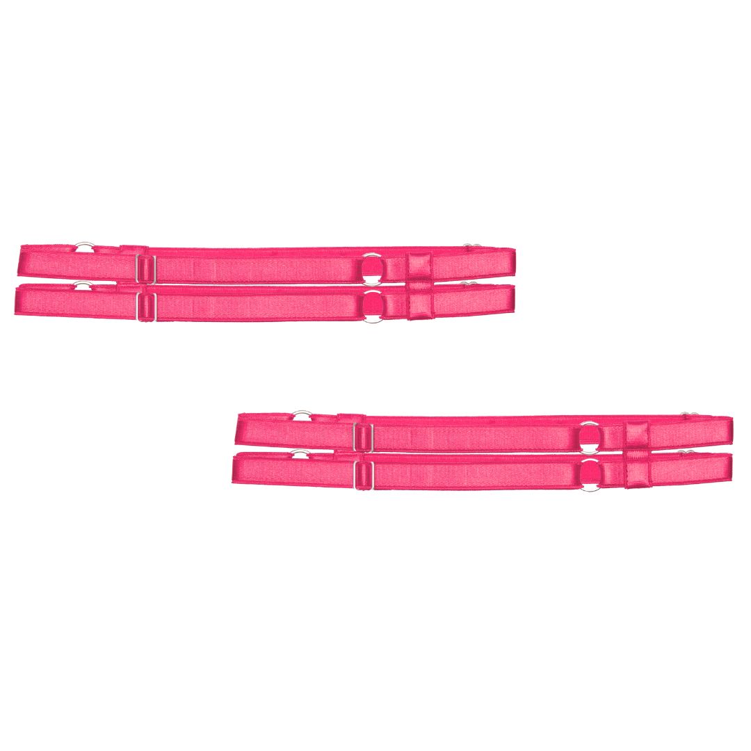 Hot Pink Ouvert Garter Set