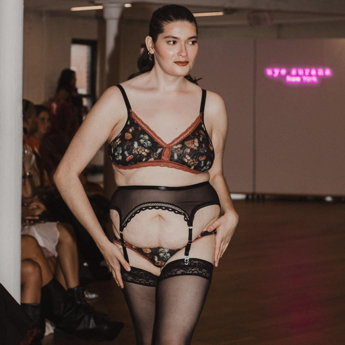 Mystical Mushrooms Printed Bralette - Uye Surana