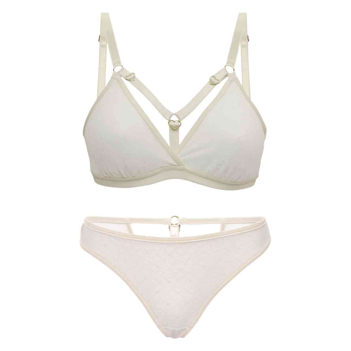 Pearl Strappy Lingerie Set