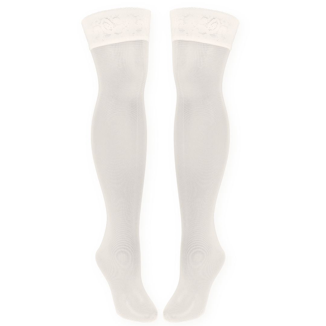 Pearl Sheerly Mesh Stay Up Stockings - Uye Surana
