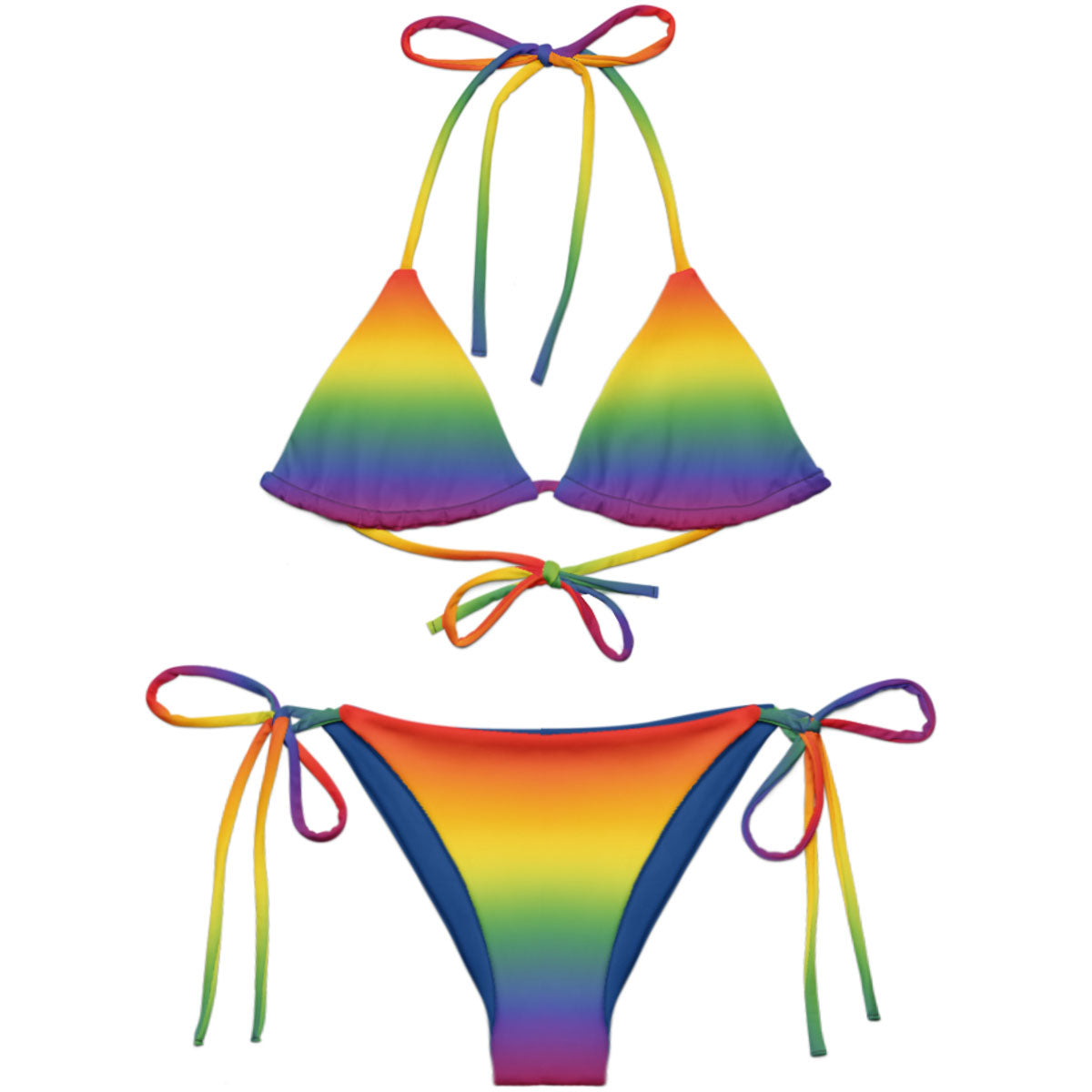 Rainbow Bright String Bikini Set