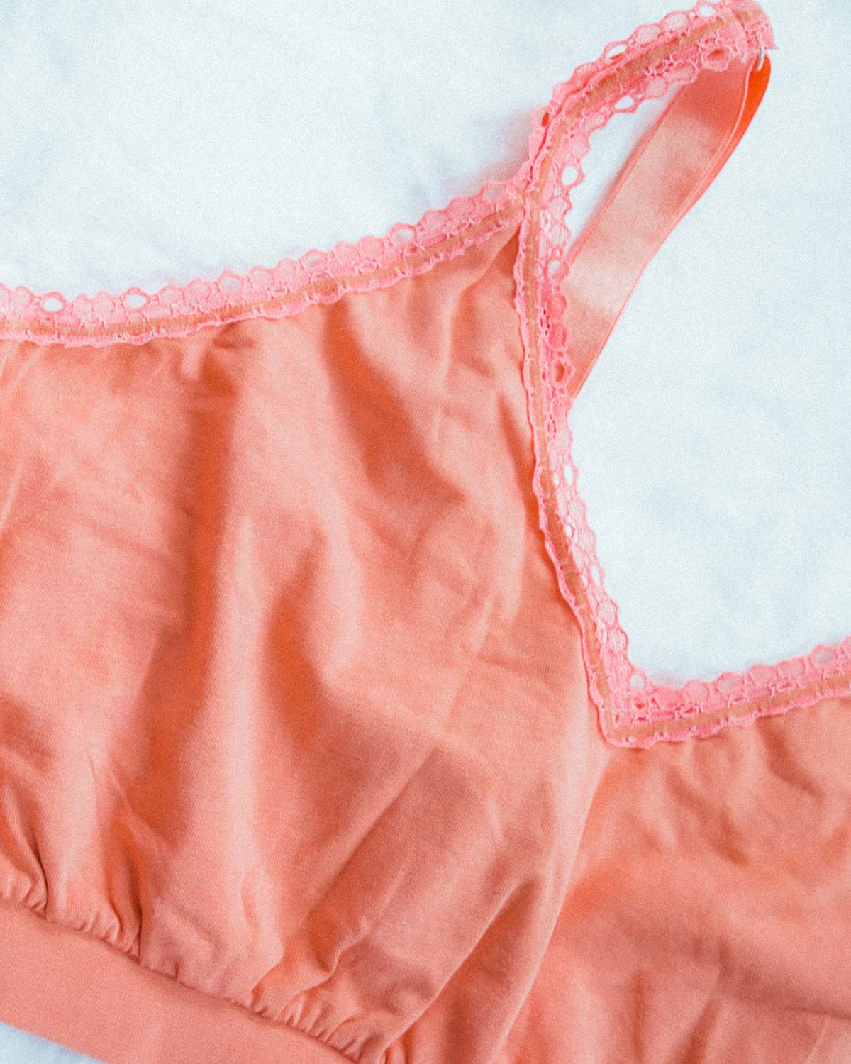 Pima Cotton Everyday Seamless Bra in Papaya - Uye Surana