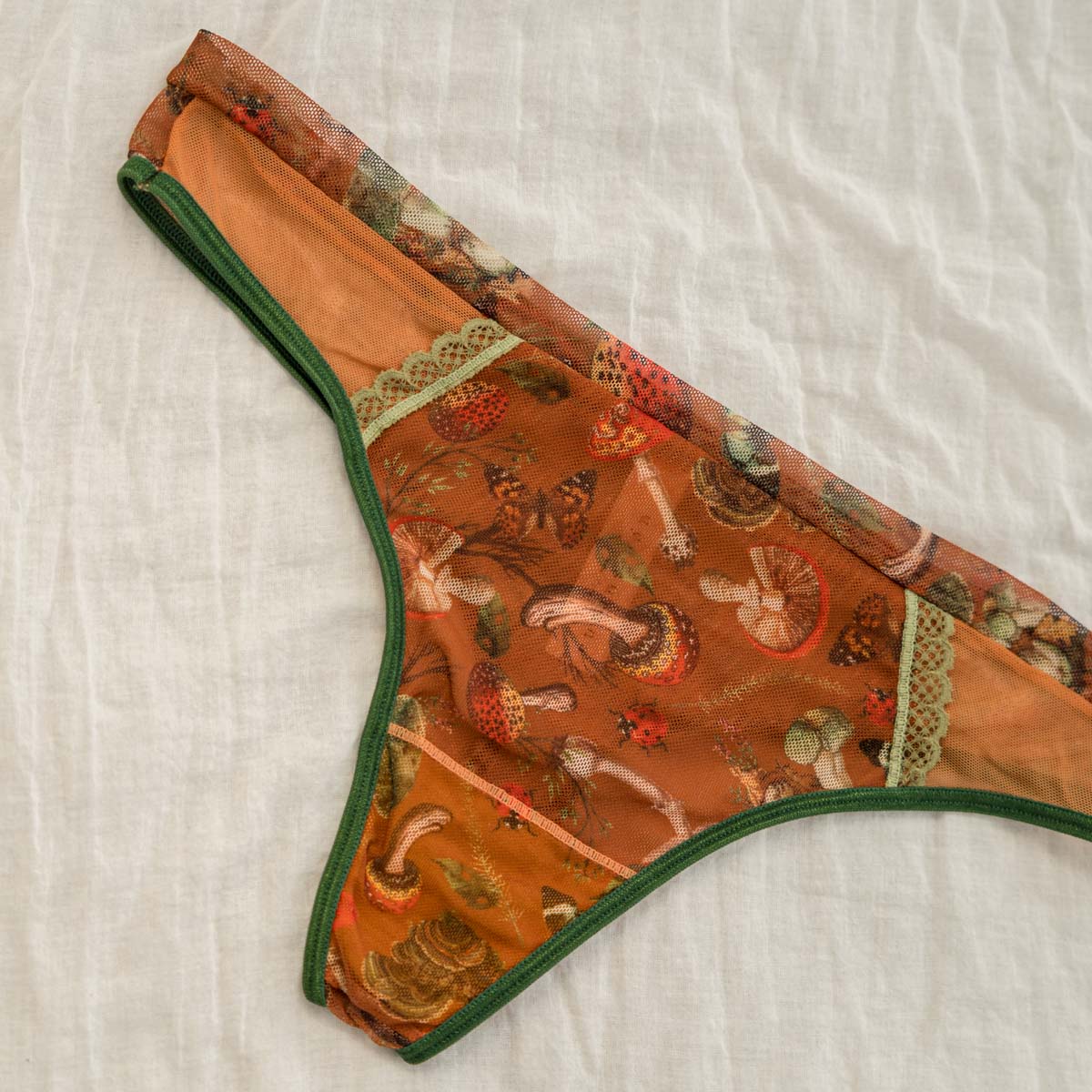 Mushroom Fairy Printed Thong - Uye Surana