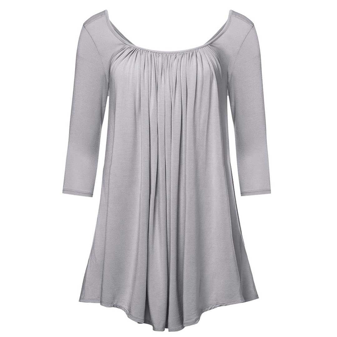 Jessica Embroidered Lavender Gray Mesh Window Tent Dress - XS/S