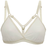 Hearts of Venus Strappy Bralette in Pearl - Uye Surana