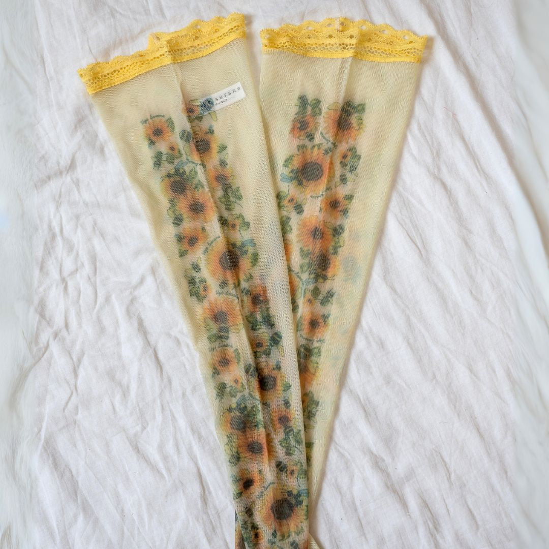 Sunflower Bees Thigh High Stockings ✨Sample Quality✨