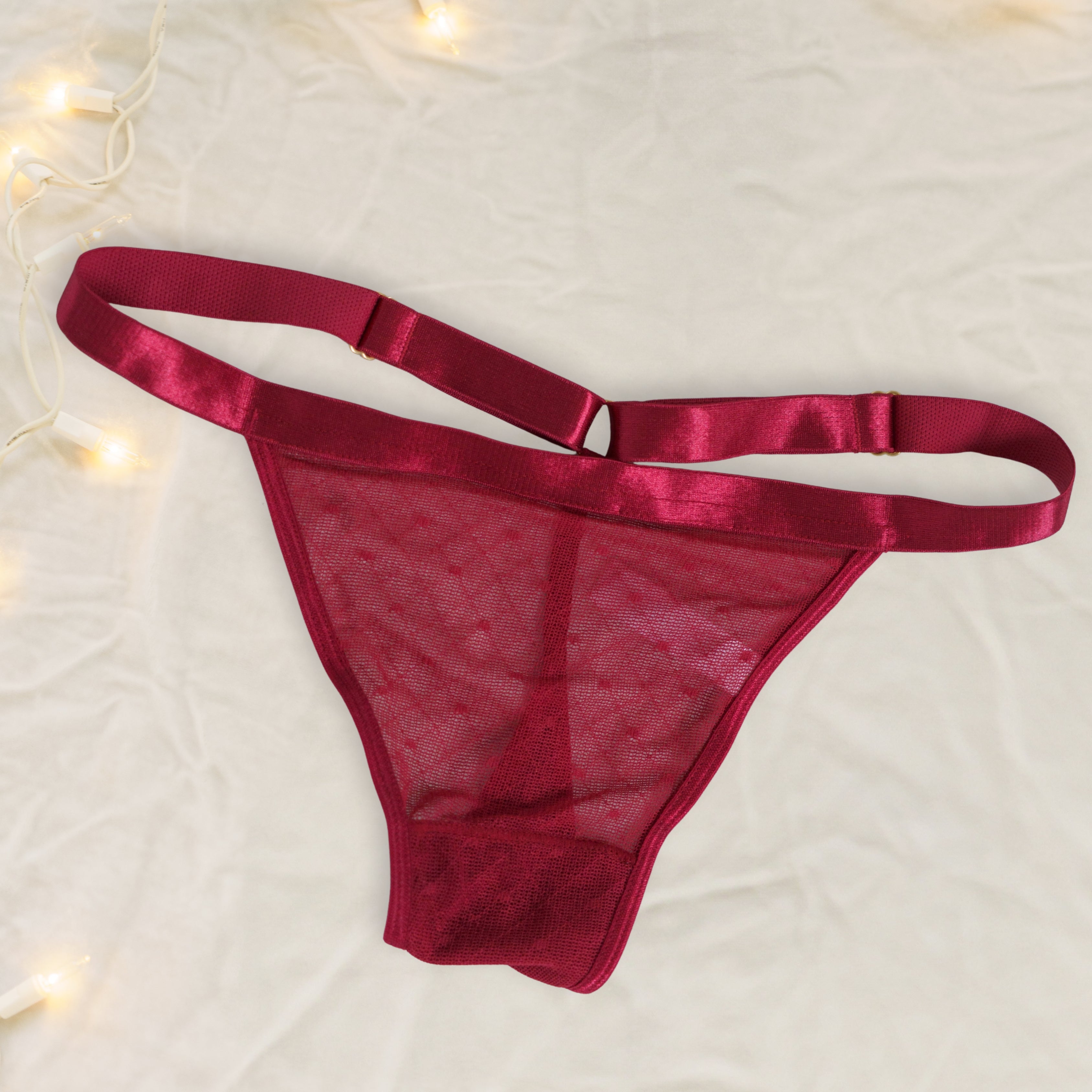 Wine Hearts of Venus G-String