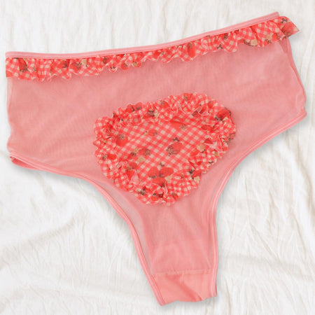Strawberry Jam Ruffle High Waist Undies - Uye Surana