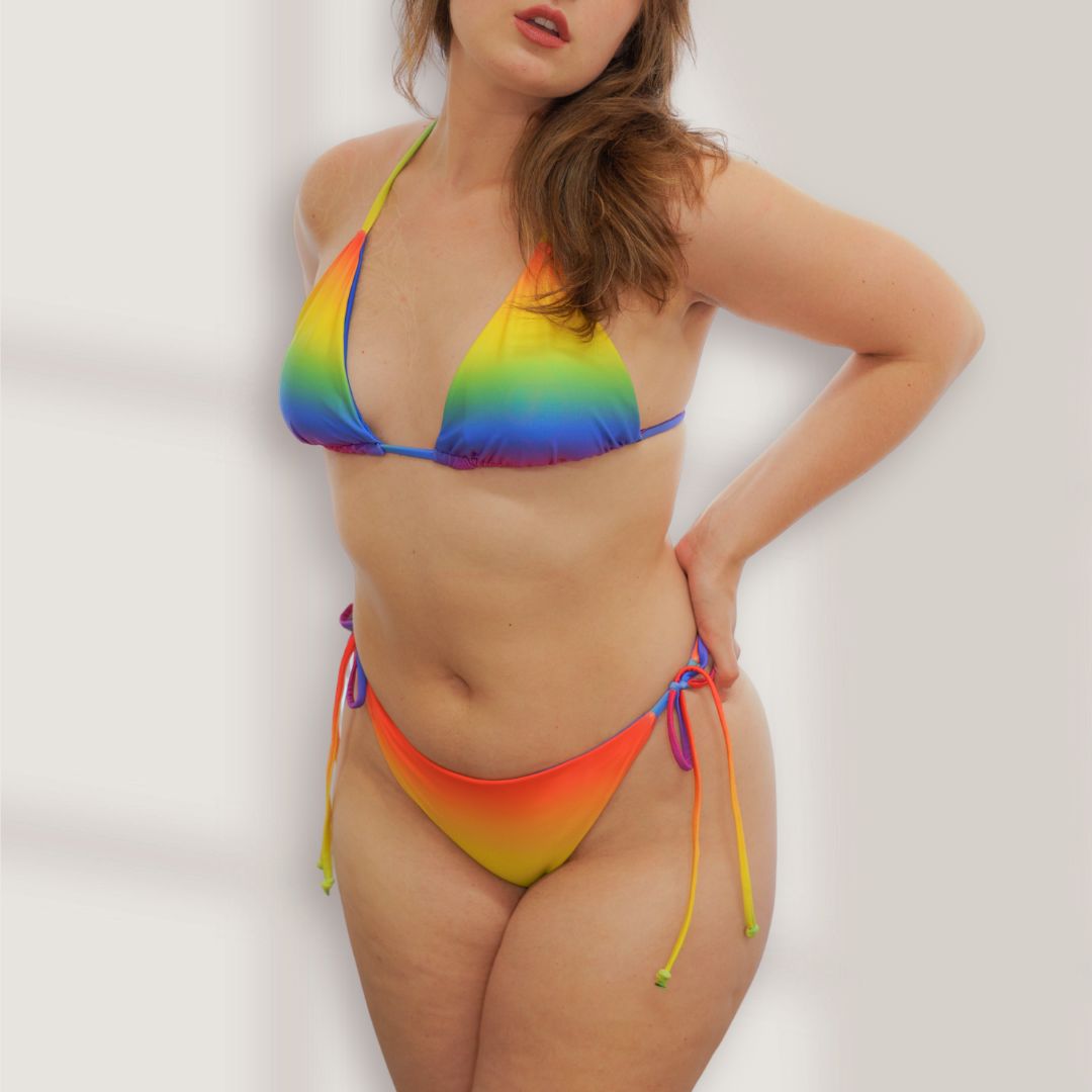 Rainbow Bright String Bikini Set