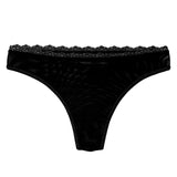 Lacey Everyday Thong in Black - Uye Surana