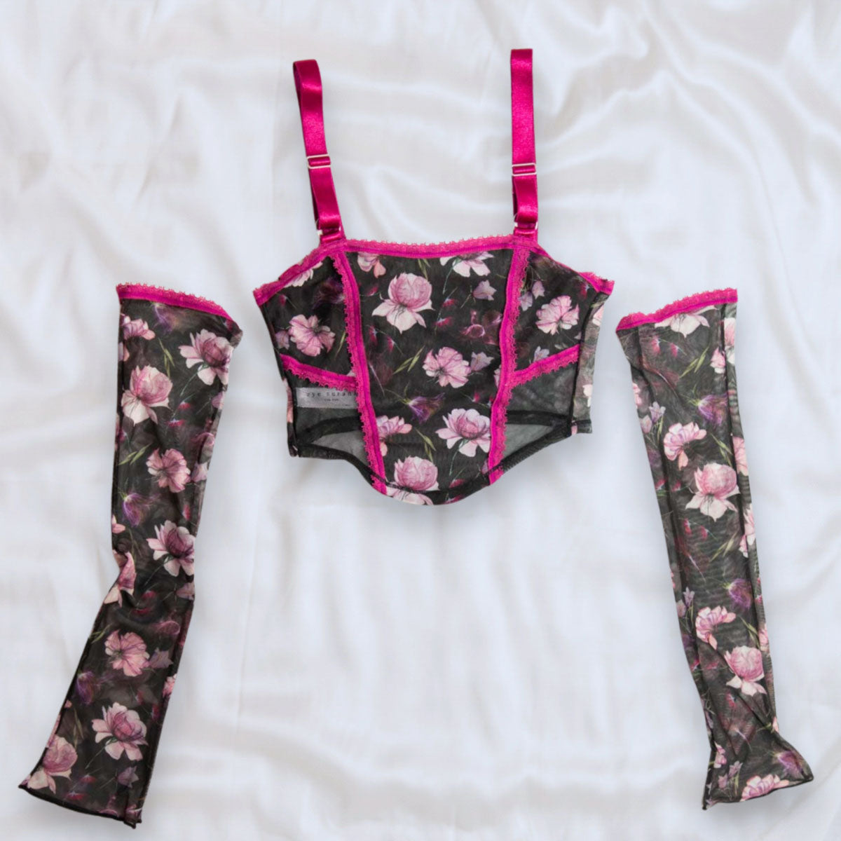 Floral Fantasy Corset + Sleeve Set - Uye Surana