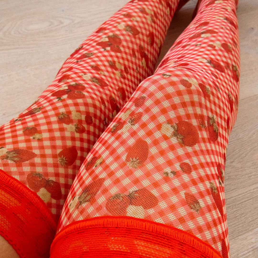 Strawberry Jam Stay Up Stockings XL/2XL