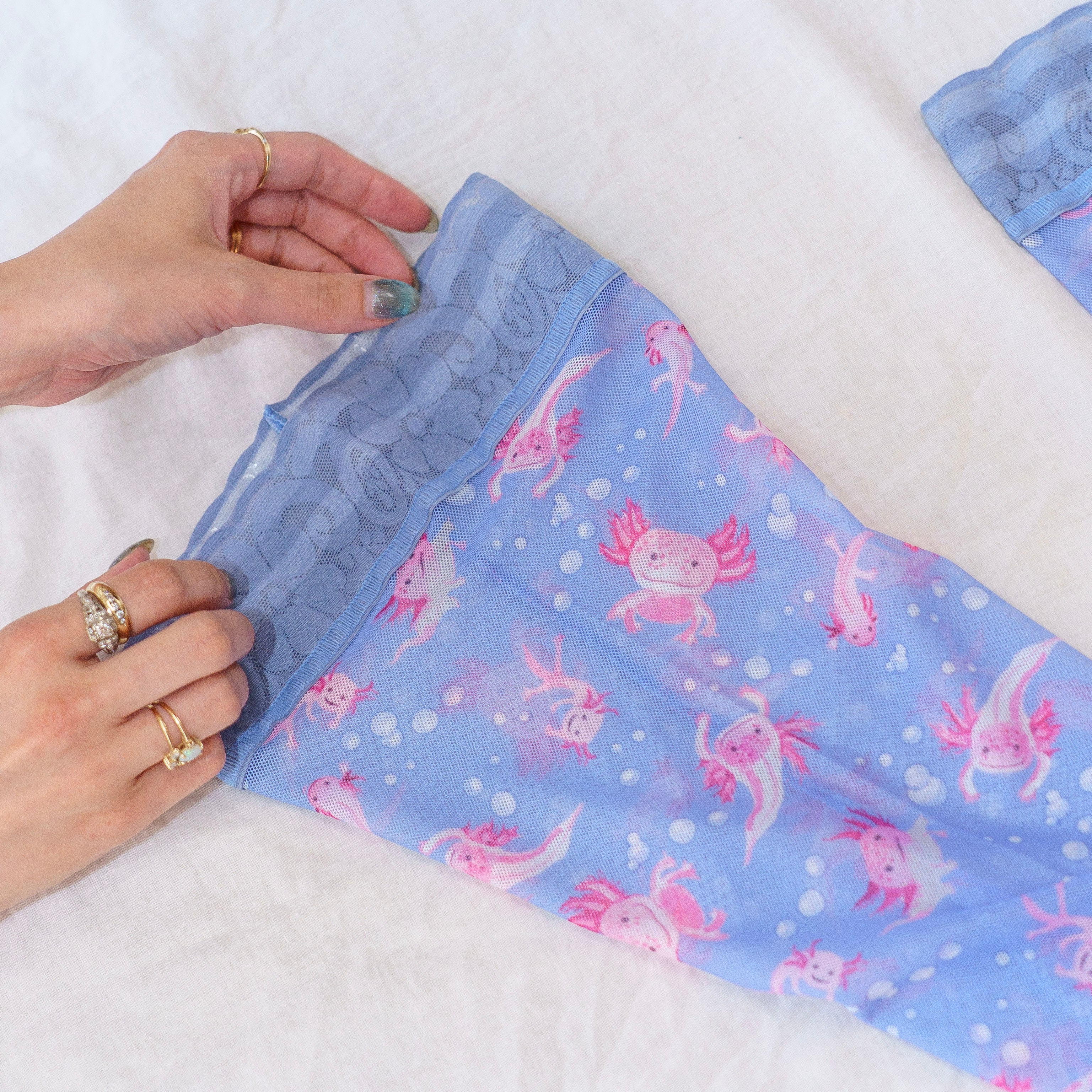 Axolotl Stay Up Stockings