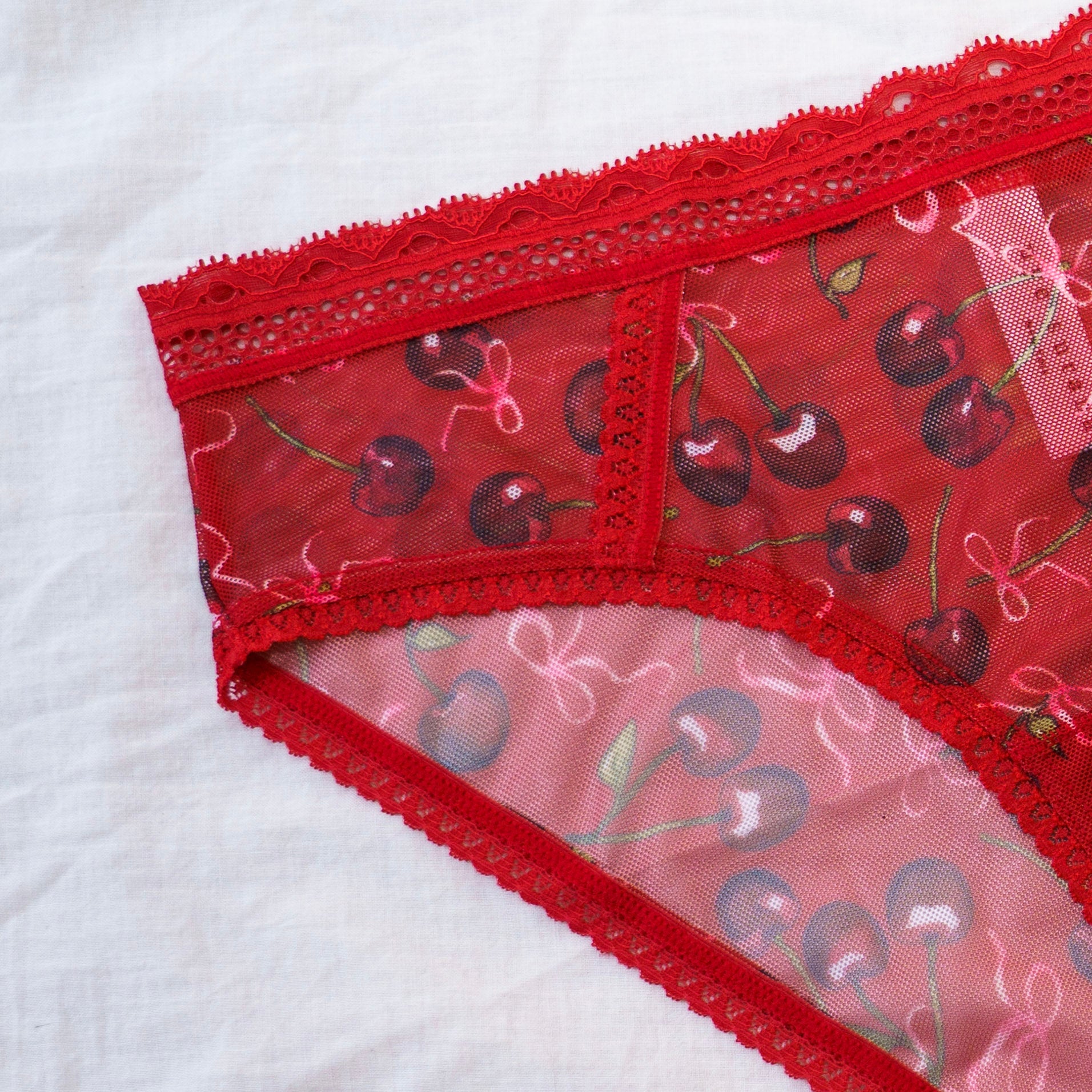 Cherry Rush Mesh Bikini