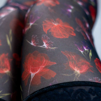 Garden Fantasy Floral Stay Up Stockings - Uye Surana